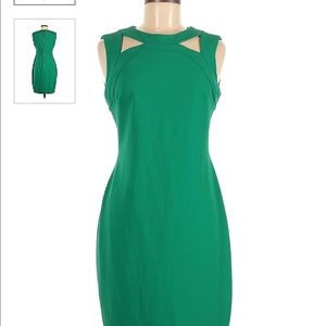 Calvin Klein Green Sheath Business Dress — NWOT — Size 4